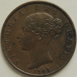 HALFPENCE 1841  VICTORIA  NVF