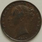 FARTHINGS 1855  VICTORIA WW INCUSE GVF