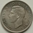 HALF CROWNS 1940  GEORGE VI  UNC LUS