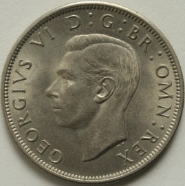 HALF CROWNS 1950  GEORGE VI  UNC LUS