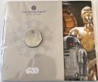 FIFTY PENCE 2023  CHARLES III STAR WARS SERIES - C3PO & R2D2 PACK BU