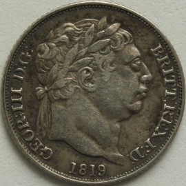 SIXPENCES 1819  GEORGE III  GVF