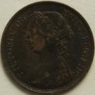 HALFPENCE 1882 H VICTORIA SCARCE GVF