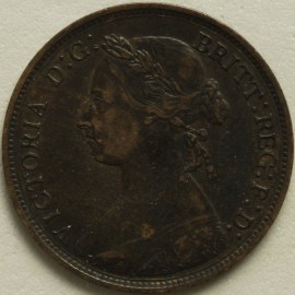 HALFPENCE 1882 H VICTORIA SCARCE GVF