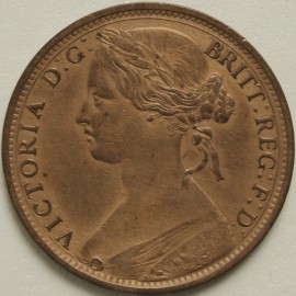 PENNIES 1862  VICTORIA F39 EF