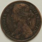 PENNIES 1864  VICTORIA CROSSLET 4 VERY RARE VF