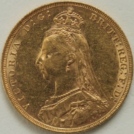 SOVEREIGNS 1888  VICTORIA JUBILEE HEAD LONDON GVF