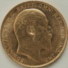 SOVEREIGNS 1909  EDWARD VII LONDON BU