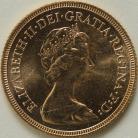 SOVEREIGNS 1982  Elizabeth II BU