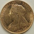 SOVEREIGNS 1899  VICTORIA OLD HEAD LONDON NEF