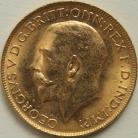 SOVEREIGNS 1922  GEORGE V PERTH UNC LUS