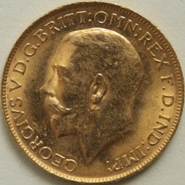 SOVEREIGNS 1922  GEORGE V PERTH UNC LUS