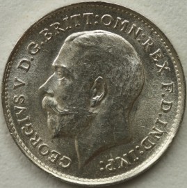 THREEPENCES SILVER 1911  GEORGE V  BU