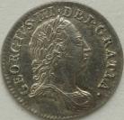 THREEPENCES SILVER 1763  GEORGE III  UNC LUS