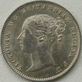 THREEPENCES SILVER 1862  VICTORIA VERY SCARCE UNC LUS 