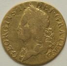 GUINEAS 1750  GEORGE II GEORGE II OLD HEAD S3680 GF