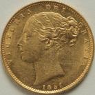 SOVEREIGNS 1851  VICTORIA LONDON SHIELD EF