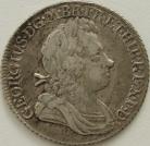 SHILLINGS 1721  GEORGE I ROSES AND PLUMES VERY SCARCE VF