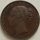 FARTHINGS 1839  VICTORIA BRONZED PROOF RARE FDC