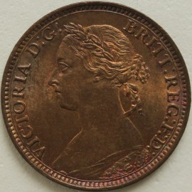 FARTHINGS 1882 H VICTORIA             UNC LUS.