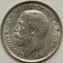 THREEPENCES SILVER 1914  GEORGE V  NEF