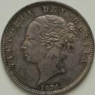 HALF CROWNS 1874  VICTORIA GEF