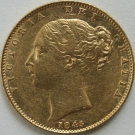 SOVEREIGNS 1845  VICTORIA  NEF