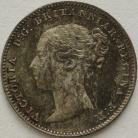 THREEPENCES SILVER 1849  VICTORIA SUPERB TONE UNC