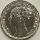 THREEPENCES SILVER 1876  VICTORIA BU