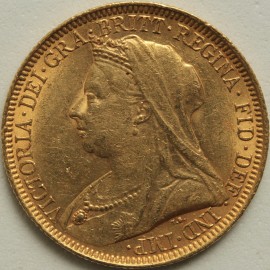 SOVEREIGNS 1893  VICTORIA OLD HEAD LONDON GVF