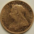 SOVEREIGNS 1901  VICTORIA OLD HEAD LONDON GEF