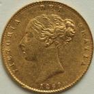 HALF SOVEREIGNS 1869  VICTORIA VICTORIA DIE NUMBER 13 GVF