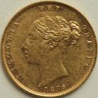 HALF SOVEREIGNS 1876  VICTORIA VICTORIA DIE NUMBER 14 NEF