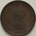 FARTHINGS 1799  GEORGE III PROOF IN BRONZED COPPER BMC 1277 UNC