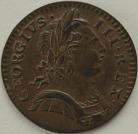 FARTHINGS 1773  GEORGE III GEF