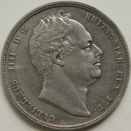 HALF CROWNS 1834  WILLIAM IV WW IN SCRIPT GVF