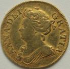 GUINEAS 1710  ANNE ANNE 3RD BUST S3574 NVF/GF