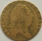 GUINEAS 1793  GEORGE III 5TH HEAD F/NVF