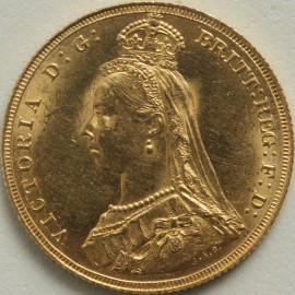 SOVEREIGNS 1887  VICTORIA JUBILEE HEAD LONDON BU