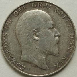 HALF CROWNS 1910  EDWARD VII  NVF