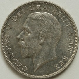 HALF CROWNS 1929  GEORGE V  GEF