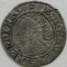 ELIZABETH I 1572  ELIZABETH I THREE HALFPENCE. 3RD ISSUE. WITH ROSE AND DATE. MM ERMINE GF