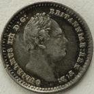 SILVER THREEHALFPENCE 1835  WILLIAM IV 5 OVER 4 GVF