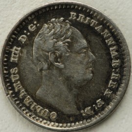 SILVER THREEHALFPENCE 1835  WILLIAM IV 5 OVER 4 GVF