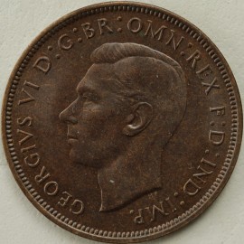 PENNIES 1946  GEORGE VI SUPERB TONED  UNC