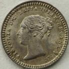 SILVER THREEHALFPENCE 1862  VICTORIA TINY EDGE FLAW SCARCE UNC T