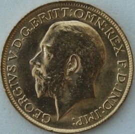 SOVEREIGNS 1914  GEORGE V LONDON BU