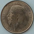 HALFPENCE 1925  GEORGE V 1ST TYPE BU