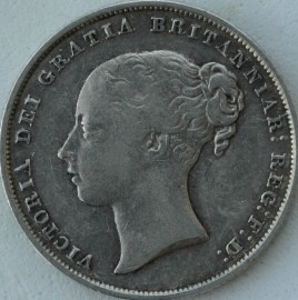 SHILLINGS 1857  VICTORIA SCARCE NVF