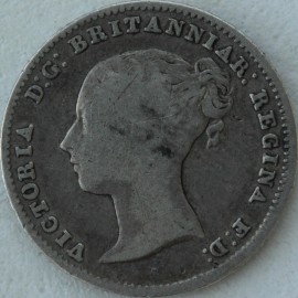 GROATS 1855  VICTORIA 5 OVER 3 SCARCE GF